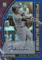2020 Panini Prizm Draft Picks Power Surge #PDP172 Jordan Westburg Autograph-Blue Prizm Baseball Card