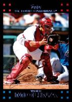 2007 Topps #660 Yadier Molina With Signature Baseball Card