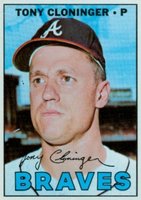 1967 Topps #490 Tony Cloninger Baseball Card