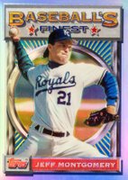 1993 Finest #42 Jeff Montgomery Refractor Baseball Card