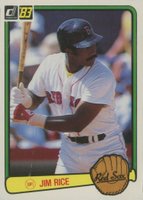 1983 Donruss #208 Jim Rice Baseball Card