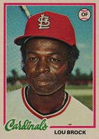 1978 O-Pee-Chee #204 Lou Brock Baseball Card