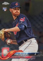 2018 Topps Chrome Update #HMT59 Shane Bieber Baseball Card