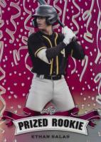 2023 Leaf Special Release Metal Prized Rookie #PR32 Ethan Salas Pink Mojo Baseball Card