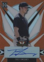 2021 Leaf Valiant Autographs #BATS1 Trey Sweeney Orange Baseball Card
