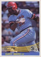 1984 Donruss #192 Gary Ward Baseball Card