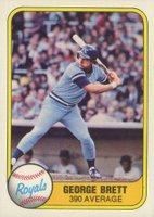1981 Fleer #28 George Brett Batting Baseball Card