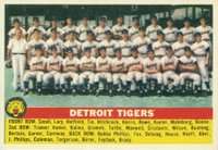 1956 Topps #213 Detroit Tigers Baseball Card