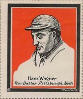 1915 Postaco Stamps # Honus Wagner Yellow Background Baseball Card
