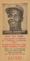 1954 N.Y. Journal-American # Jackie Robinson Baseball Card