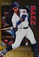2020 Bowman Platinum #72 Javier Baez Gold Baseball Card