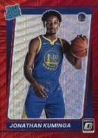 2021 Panini Donruss Optic #190 Jonathan Kuminga Red Wave Basketball Card