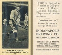 1916 Indianapolis Brewing #69 Wilbur Good Baseball Card