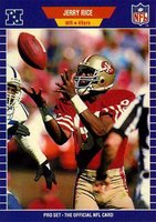 1989 Pro Set #383 Jerry Rice Football Card