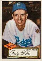 1952 Topps #1b Andy Pafko Black Back Baseball Card