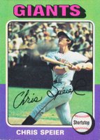 1975 Topps #505 Chris Speier Baseball Card
