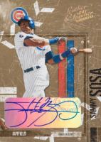 2004 Donruss Leather & Lumber #34 Sammy Sosa Silver Autograph Baseball Card