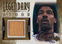 2001 Upper Deck Legends Legendary Floor #DR-AF Julius Erving Autograph Basketball Card