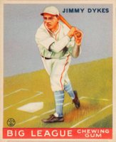 1933 Goudey #6 Jimmy Dykes Age 36 in bio Baseball Card