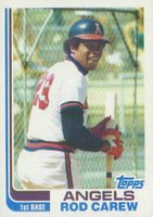 1982 Topps #500 Rod Carew Blackless Baseball Card