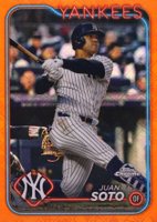 2024 Topps Chrome Logofractor Edition #150 Juan Soto Orange Refractor Baseball Card