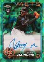 2024 Topps Chrome Sapphire Chrome Sapphire Autographs #CSARM Ronny Mauricio Green Baseball Card