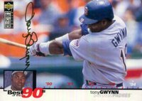 1995 Collector's Choice #61 Tony Gwynn Gold Signature Baseball Card
