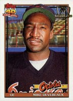 1991 Topps Desert Shield #758 Mike Devereaux Baseball Card