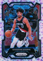 2023 Panini Prizm #104 Shaedon Sharpe Cherry Blossom Choice Basketball Card