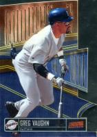 1999 Stadium Club Triumvirate #T1A Greg Vaughn Luminous Baseball Card