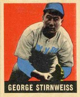 1948 Leaf #95 George Stirnweiss Baseball Card