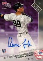 2017 Topps Now  #336C Aaron Judge Autograph-Purple Baseball Card