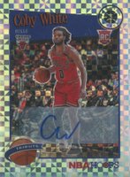 2019 Panini Hoops Premium Stock #295 Coby White Premium Box Autograph Basketball Card