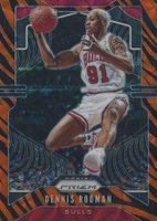 2019 Panini Prizm #3 Dennis Rodman Choice Prizm-Tiger Stripe Basketball Card