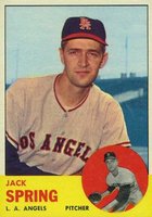 1963 Topps #572 Jack Spring Baseball Card