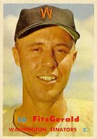 1957 Topps #367 Ed FitzGerald Baseball Card