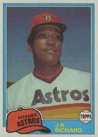 1981 Topps #350 J.R. Richard Baseball Card