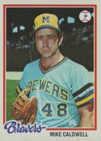 1978 Topps #212 Mike Caldwell Baseball Card