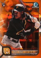 2022 Bowman Chrome Sapphire Edition #45 Oneil Cruz SP-Orange Baseball Card