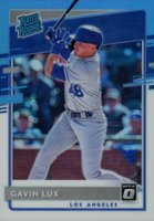 2020 Panini Donruss Optic #44 Gavin Lux Carolina Blue & White Baseball Card