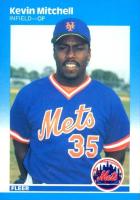 1987 Fleer #17 Kevin Mitchell Baseball Card