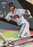2017 Topps Chrome #8 Dansby Swanson Vertical-Refractor Baseball Card