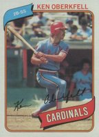 1980 Topps #701 Ken Oberkfell Baseball Card