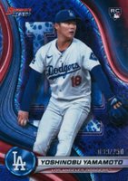 2024 Bowman's Best #34 Yoshinobu Yamamoto Purple Mojo Baseball Card