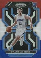 2021 Panini Prizm #310 Franz Wagner Red/White/Blue Prizm Basketball Card