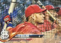 2018 Topps #544 Yadier Molina At Batting Cage Baseball Card