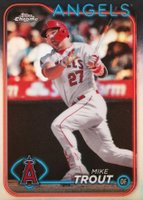 2024 Topps Chrome #200 Mike Trout Refractor Baseball Card