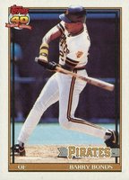 1991 Topps #570 Barry Bonds Baseball Card
