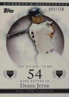 2007 Topps Moments & Milestones  #82 Derek Jeter 54 RBI Baseball Card