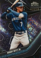 2023 Topps Chrome Black #79 Bobby Witt Jr. Purple Mini Diamond Baseball Card
